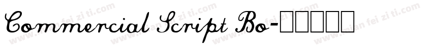 Commercial Script Bo字体转换
